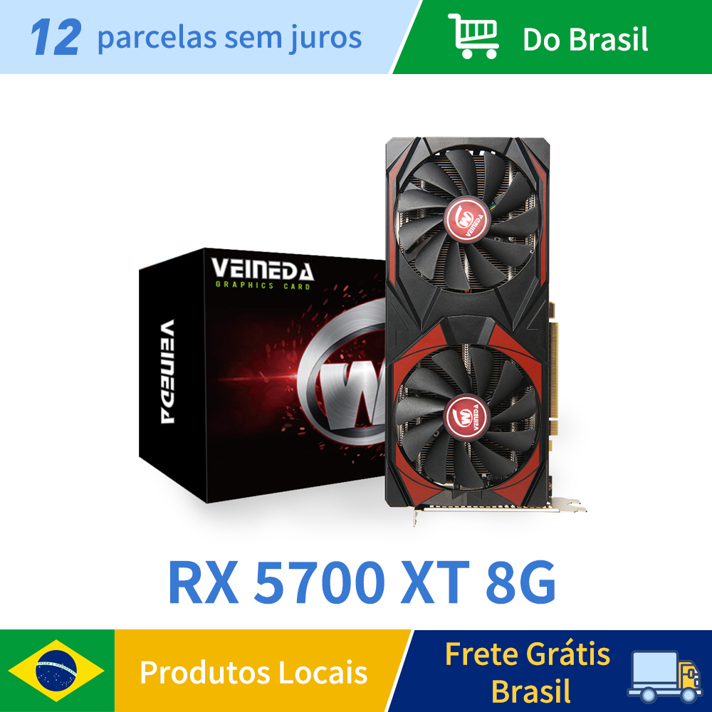 Cpu Fan - Veineda rx 5700xt 8gb placa gráfica