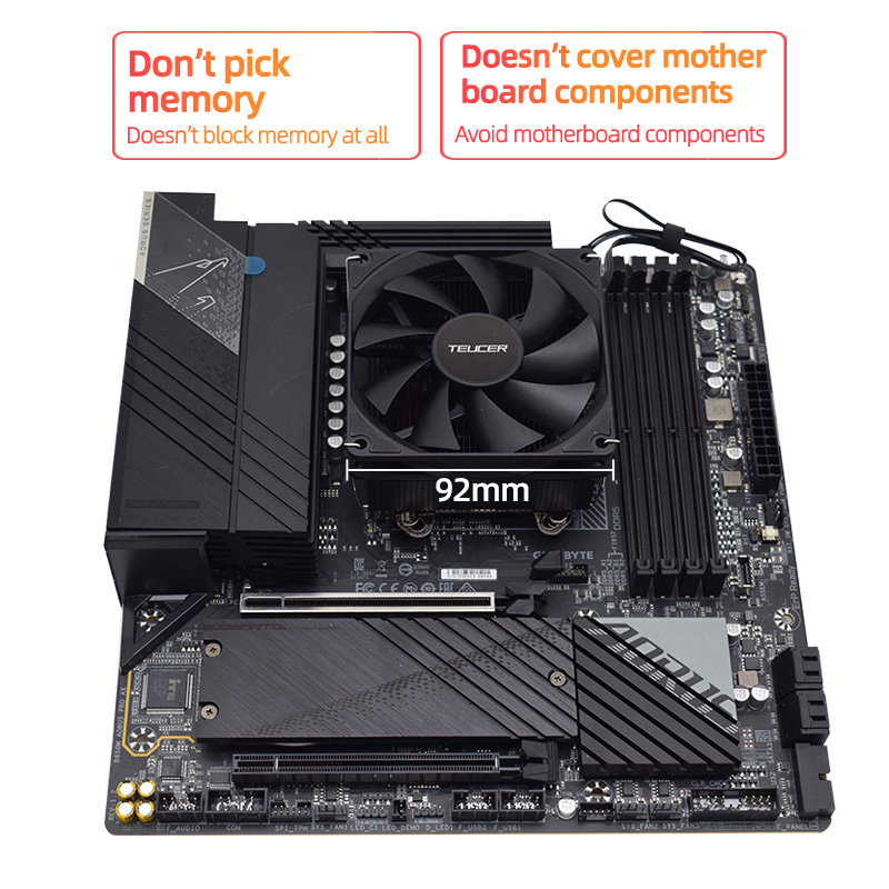 Teucer altura 45mm cpu cooler  - Air Cooler Cpu avaliação e preço