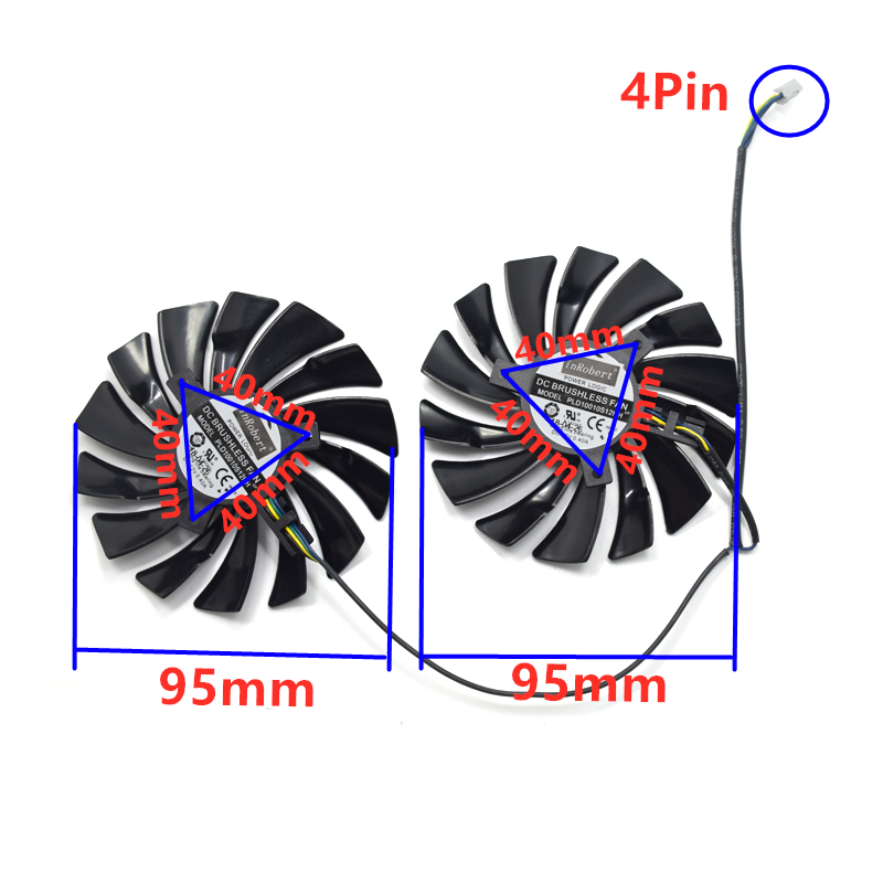 2Pcs 95mm PLD10010S12HH Ventil - Air Cooler Cpu avaliação e preço